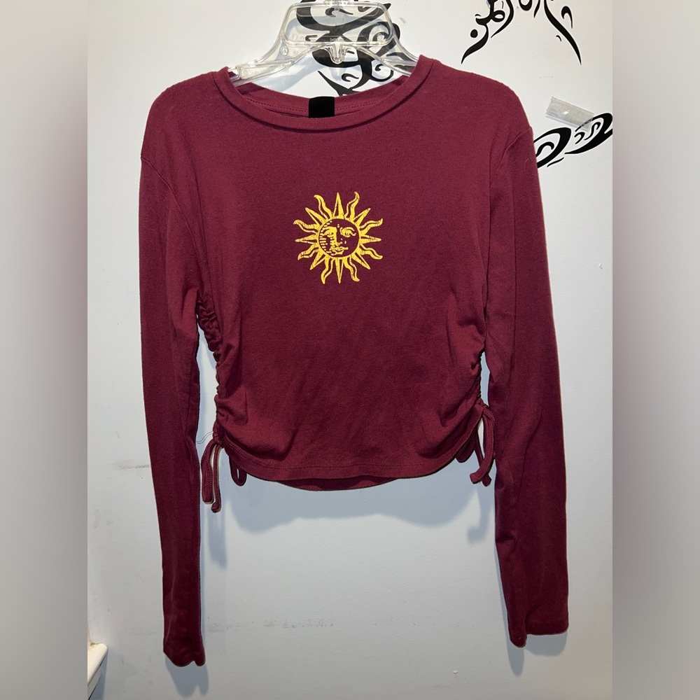 Love Always Runched Long Sleeved Tee